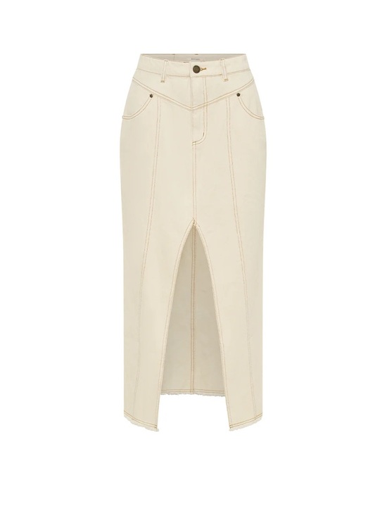 Kivari Dresses & Skirts - KIVARI Elena Skirt Size 4 Cream Like New | Neutral Classic Coastal